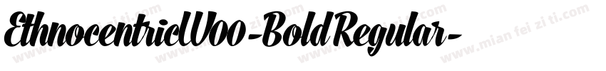 EthnocentricW00-Bold Regular字体转换